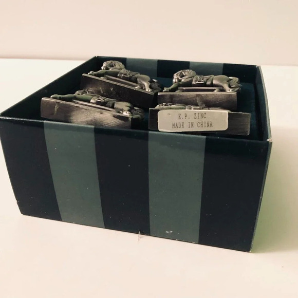 Bombay Company Antique Toy Horse Napkin Rings Box Set of 4 - Picture 6 of 16